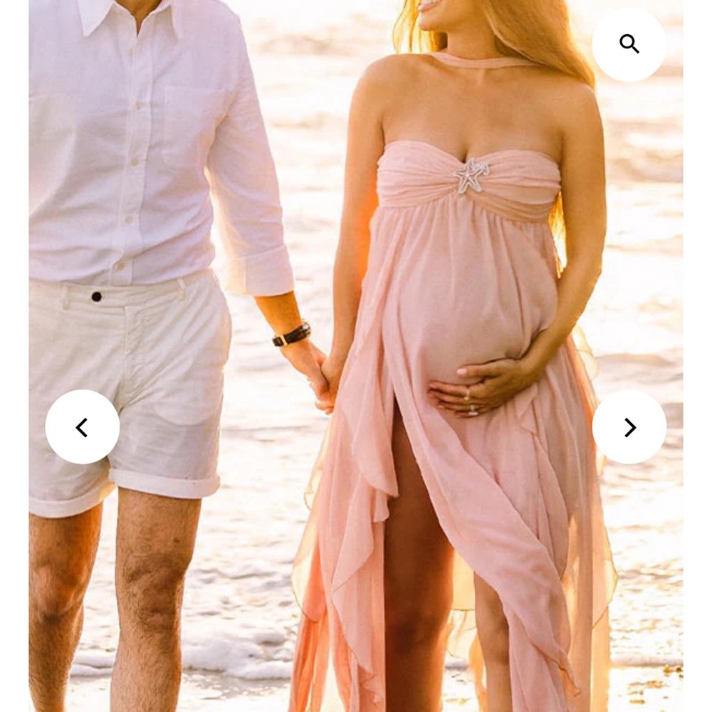 Elegant Pink Maternity Dress NWOT